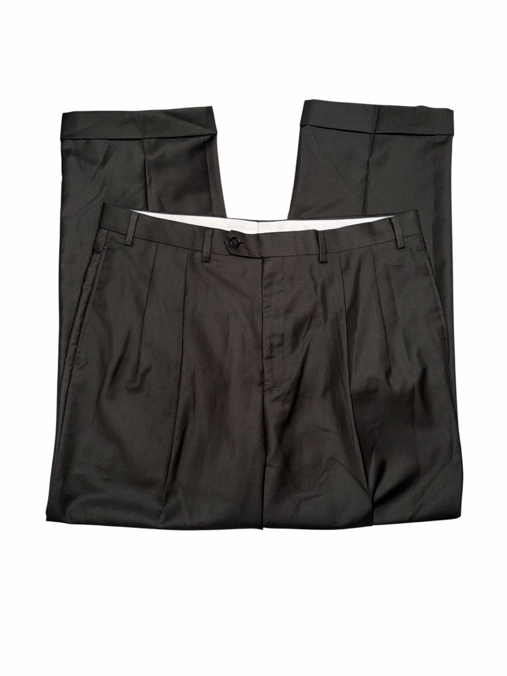 Lauren Ralph Lauren Mens Brown Pleated Dress Pants W36 Business Casual Preppy